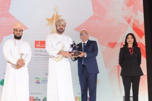 Alam al-Iktisaad Wal A’mal‘Business Leader’ of the year award was presented to Mr. Davis Kallukaran, by His Excellency Sheikh Khalid bin Omar al Marhoon, Minister of Civil Service.