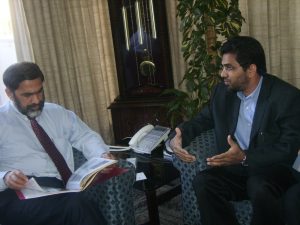 Mr.Shakeel Hassan with HE Ambassador Venu Rajamony [Ambassador of India to The Netherlands from 2017 to 2020]