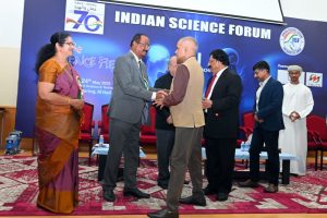 Suresh A.M with the Ambassador HE VG Sreenivas at Science fiesta