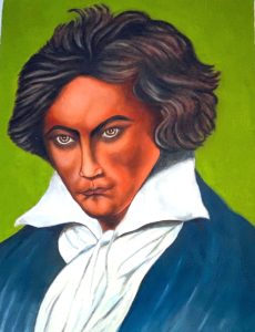 Beethovan oil painting