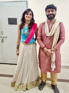 Mr.Kiran Parameswaran Kavassery with Indian playback singer Rita Thyagarajan