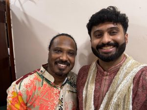 Mr.Kiran Parameswaran Kavassery with Indian playback singer K. K. Nishad