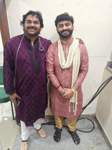 Mr.Kiran Parameswaran Kavassery with Playback singer Ravisankar