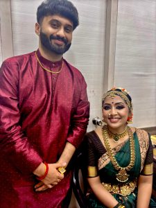 Mr.Kiran Parameswaran Kavassery with Malayalam actress Navya Nair