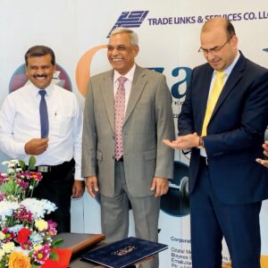 With the CEO Mr. Maghdy Abu Farag & Mr. Raj Utture COO of Trade Links & Services LLC Oman