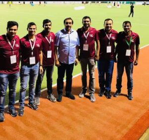 With FIH president Tayyab Ikram and UTSC members