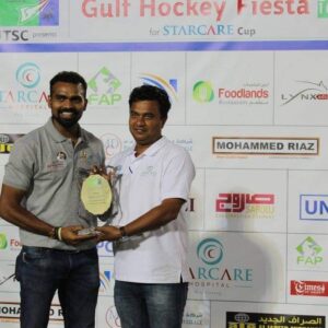 With Former Indian Hockey Golie P.R .Sreejsh