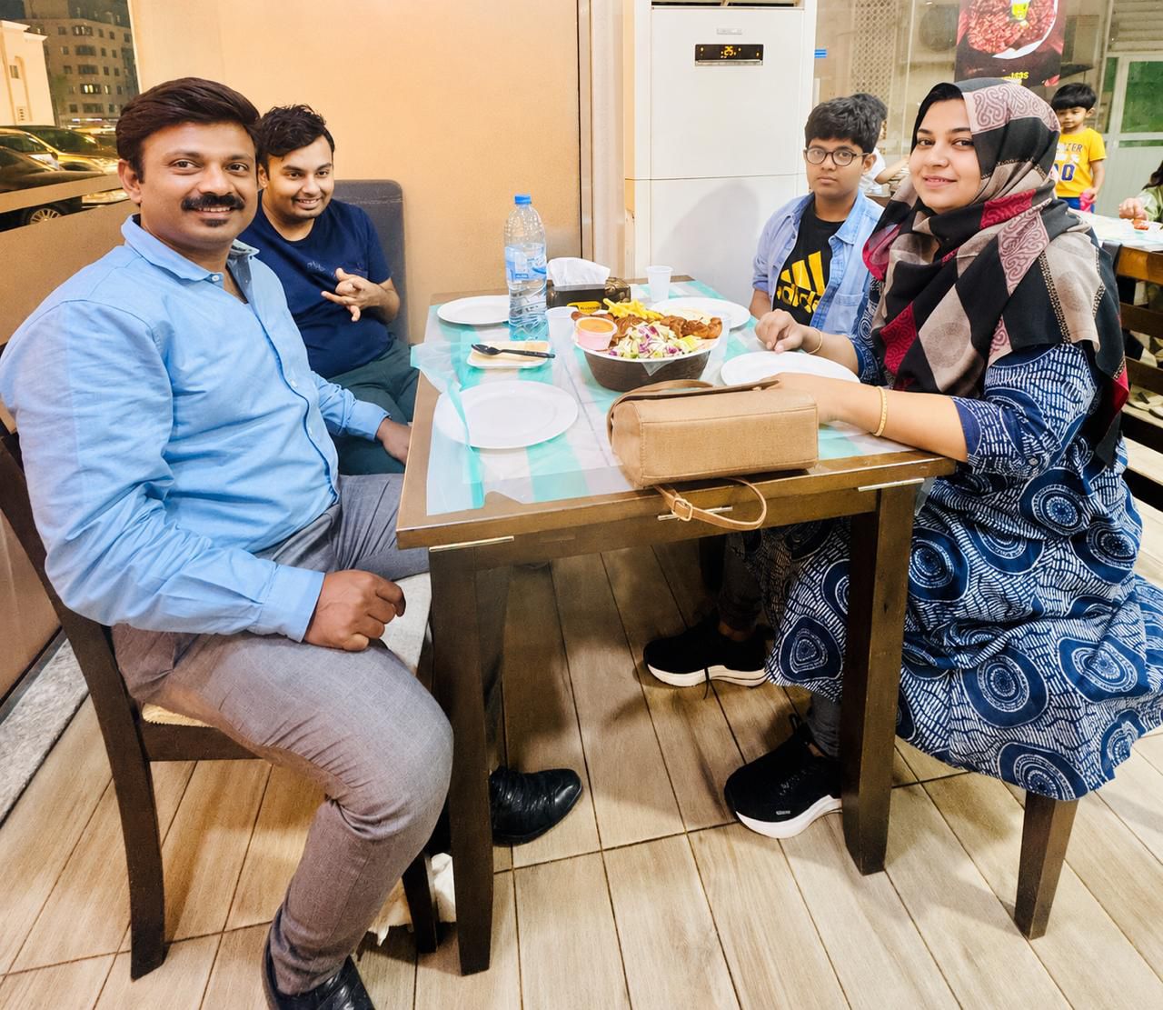 Dr. Rajulal Rafeek with family. Wife Nimsa Rajulal, Sons Ashik Rajulal and Alameen Rajulal.
